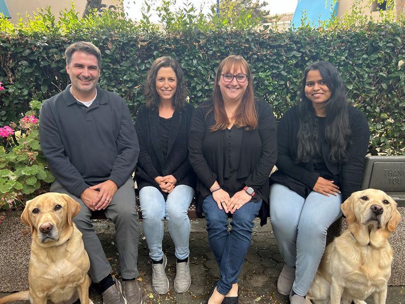 Group Image of the Short-Term Programs - From left to the right Adrian, Erica, Cyndi and Sarah Joseph (SJ)